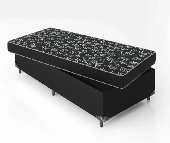 Base Box Solteiro + Colchão D23 - Novo Direto da Fábrica