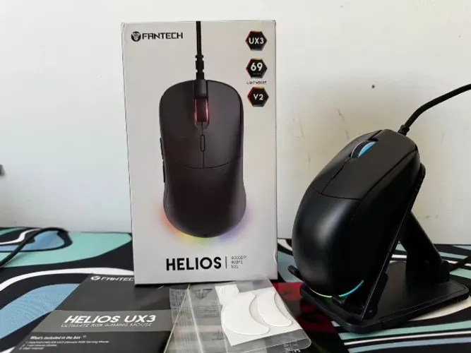 Mouse Gamer Fantech Helios UX3 V2 RGB 16000DPI 69g - Perfeito Estado!