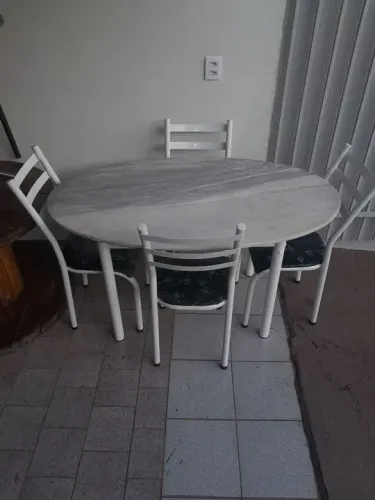 CONJ. MESA TUBOLAR, NOVO, LEIAM: