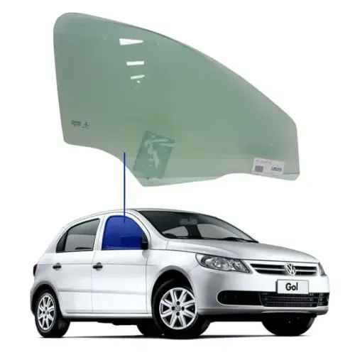 Vidro de porta dianteiro  original Seminovo Gol, Voyage, G5, G6, G7, G8 2009 a 2023 