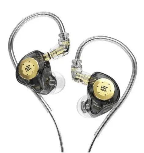 Fones de Ouvido com Fio - KZ - EDX Pro - Preto - Novo
