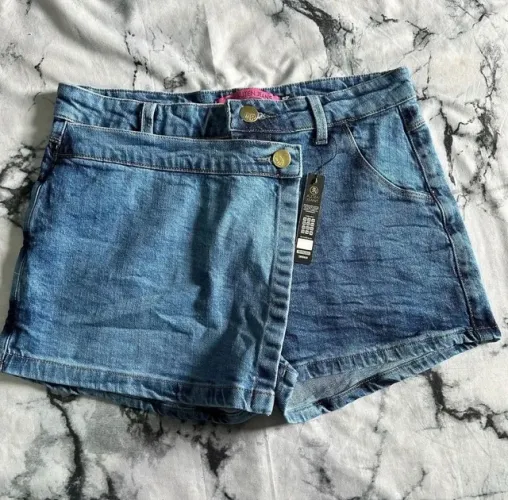 Shorts saia jeans