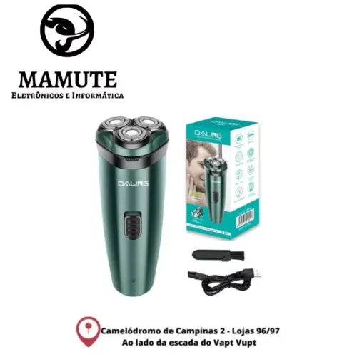 Barbeador Elétrico 3d Shaver 3 Lâminas Sem Fio Recarregável
