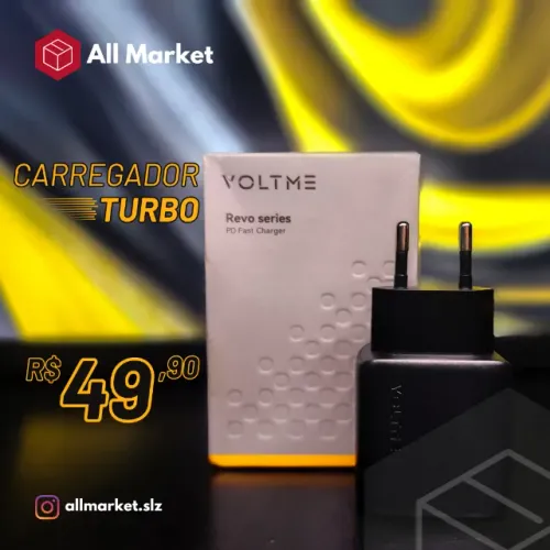 [Super barato] Carregador Turbo Dual Voltme