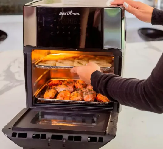 Fritadeira Air Fry Forno Oven 12litros Bfr2100 Britânia 220v