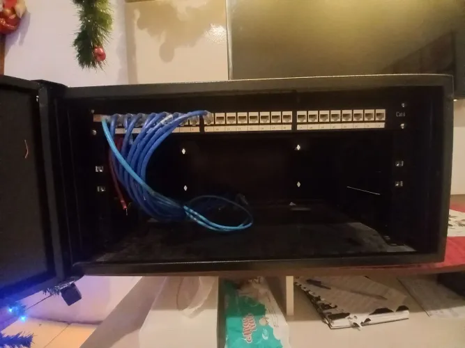 Rack com patch panel