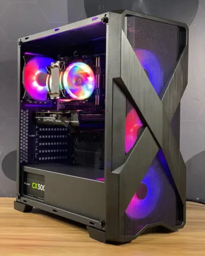 PC Gamer Novo INTEL CORE I3 + RX 580 + 1 ano de garantia e em até 12x