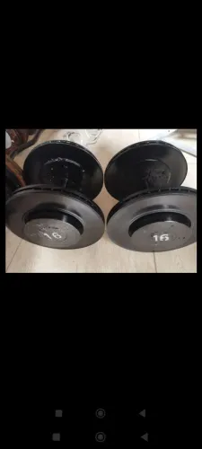 Halteres e anilhas caseira Top Feitas com disco de Freio