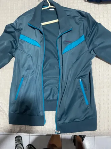 Casaco esportivo Rainha masculino azul/cinza