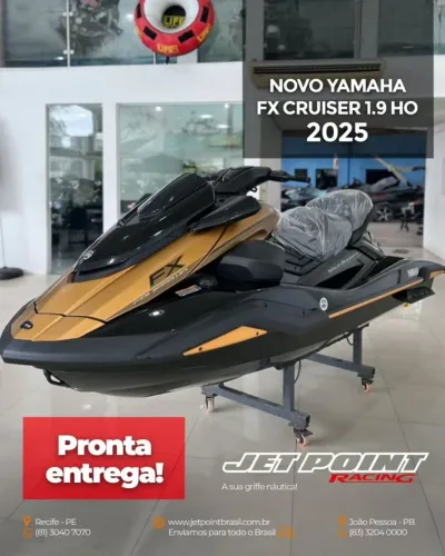 NOVO YAMAHA FX CRUISER 1900-HO 2025, Com Som Premium, TROCO/PARCELO 36x