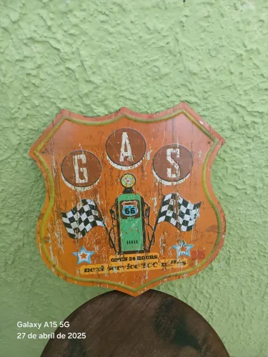 Placa metal vintage 