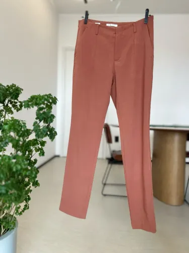 Calça 38 Alfaiataria Skinny Terracota Luigi Bertoli