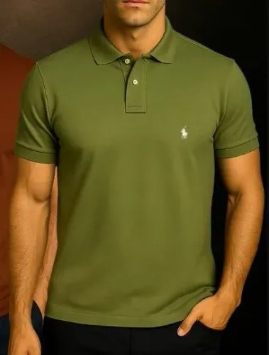 Camisa Polo Piquet Polo Ralph Lauren - Verde - Tam. M