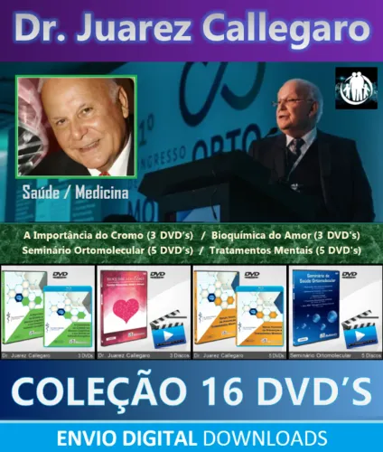 Dr Juarez Callegaro 16 DVDs 4 Cursos Completos, Juarez Callegaro Dvd 