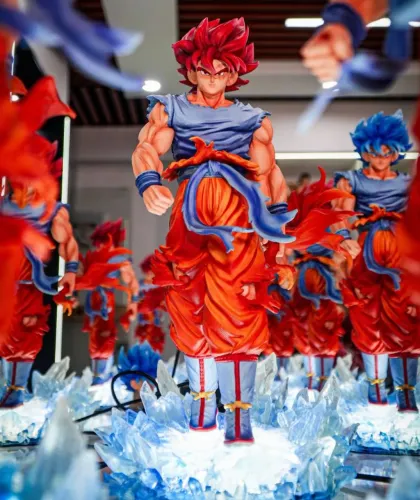 PROMO Dragon Ball Super Goku Super Saiyajin Blue JT GK PVC Action Figure 