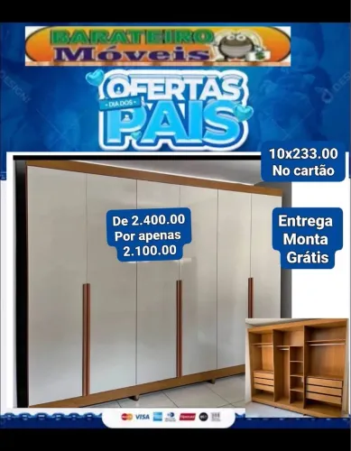 Guarda roupa casal pronta entrega