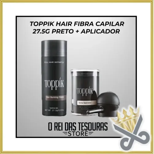 Toppik Hair Fibra Capilar 27.5g Preto + Aplicador
