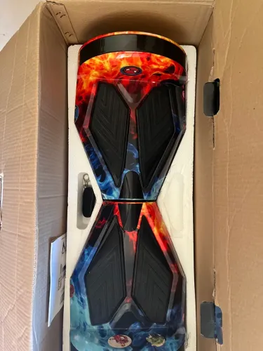 Hoverboard com design de fogo e gelo - Novo!