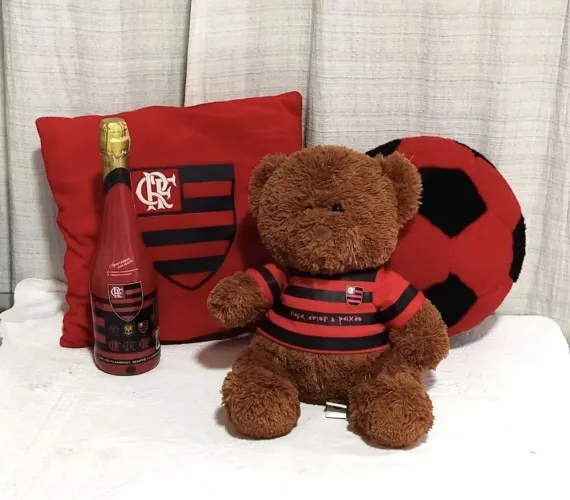 MARCA OFICIAL FLAMENGO URSO E ESPUMANTE