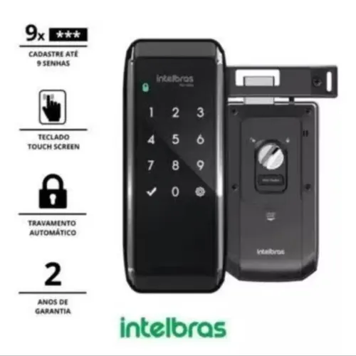 Fechadura Digital Intelbras c/ Teclado Touch Screen