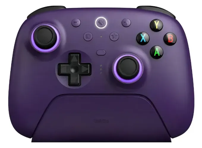 Controle Sem Fio 8bitDo Ultimate 2 Gatilhos Hall Tmr Pro Cor Violeta - Novo na Caixa