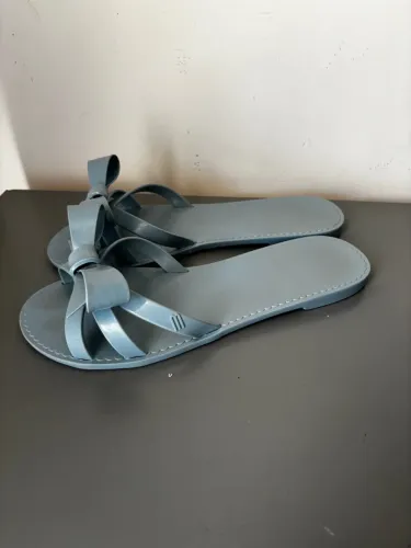 Sandália Melissa Azul com Laço 
