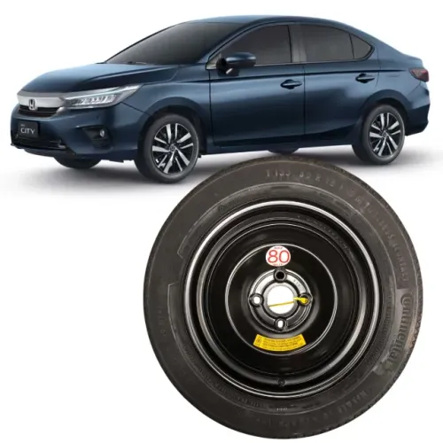 Roda Estepe Fino Honda C/ Pneu Continental T135/80R15 4Furos