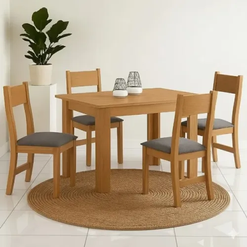 Mesa para cozinha 4 cadeiras Maia