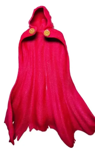 Capa Vermelha (plástico/pvc) altura 15 cm (pode ser compatível c/ Star Wars Black Series)