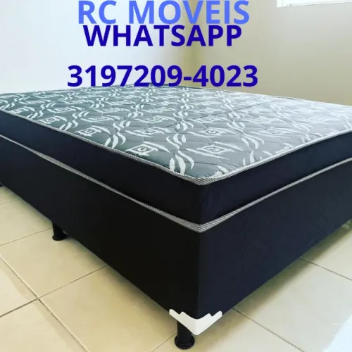 Cama Box Casal OrthoBox com Colchão D33 - Qualidade e Conforto Garantidos