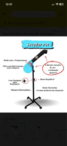 Secador soprador pet