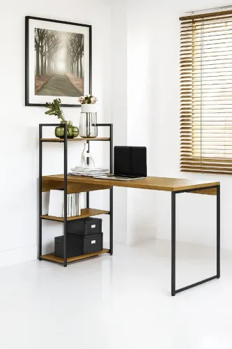 Mesa escritório novo Garantia com prateleiras 