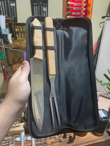 Conjunto de Facas e Garfo para Churrasco - Qualidade Garantida