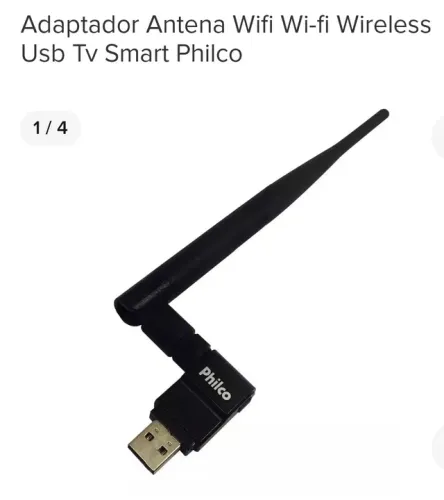 Adaptador Antena Wifi Wi-fi Wireless Usb Tv Smart Philco