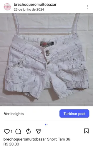Short branco
