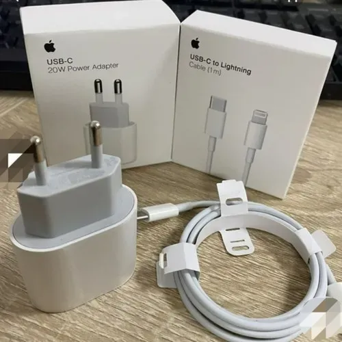 Carregador iPhone USB-C 20W e Cabo Lightning 1m