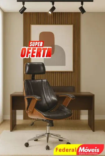 Cadeira Giratória Presidente - Sofisticação, conforto e imponência para seu escritório!