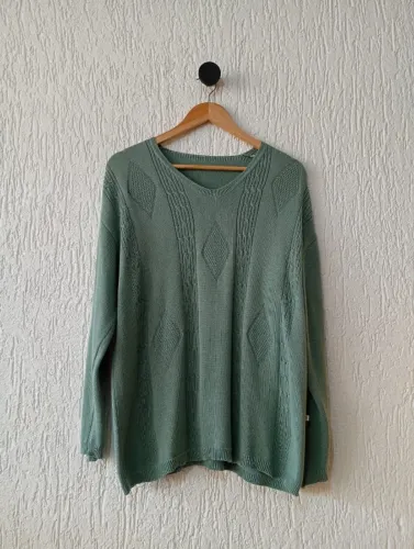 suéter masculino verde turquesa tam m