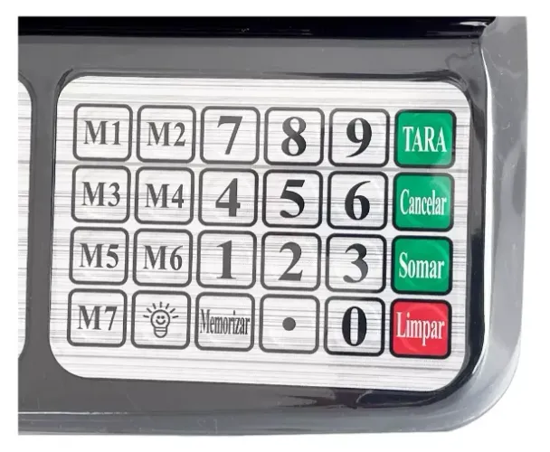 7966- BALANCA DOMESTICA C/ BATERIA 40KG 127/220V PR IMPORT