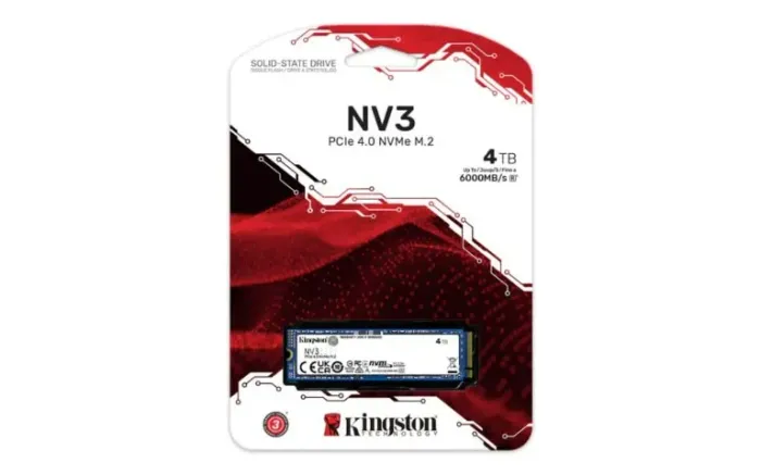 SSD 4TB Kingston NV3, M.2 2280, PCIe 4.0, L6000 MB/s, G5000 MB/s - SNV3S/4000G