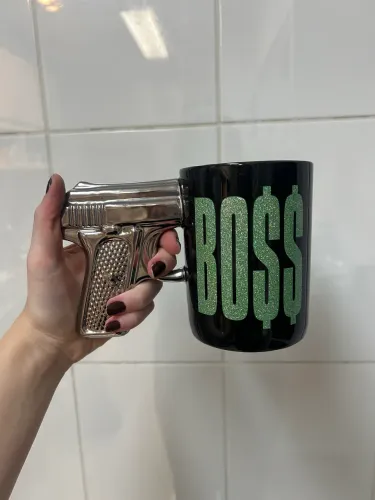 CANECA BOSS | BRILHANTE E METÁLICA