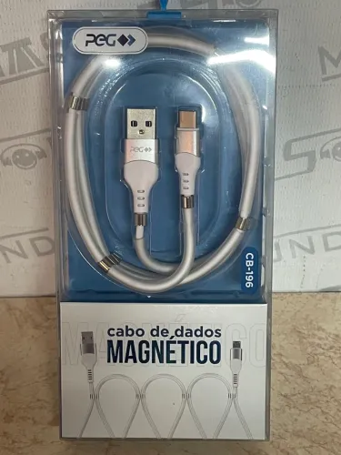 Cabo de dados magnético carregador tipo c ponta USB