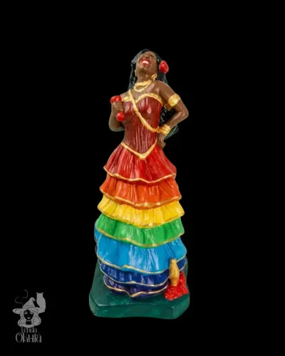 Imagem em gesso Cigana/Pombagira Cigana 25cm Umbanda