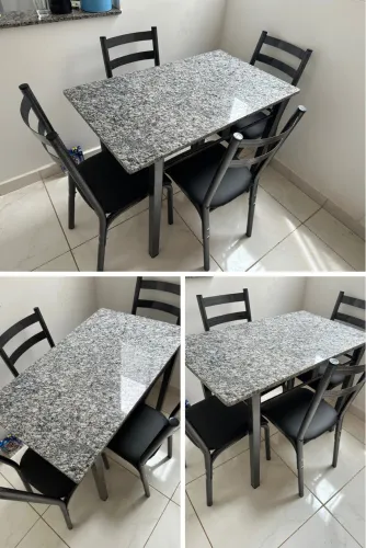 Mesa Nova + 4 cadeira Nova - entrego Grátis 