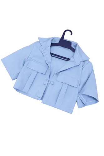 Cropped azul 