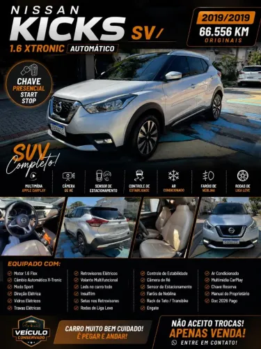 Nissan Kicks SV 1.6 16V Flexstar 5P Aut. 2019