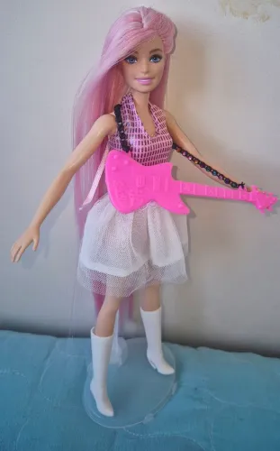 Barbie long hair rosa e custom