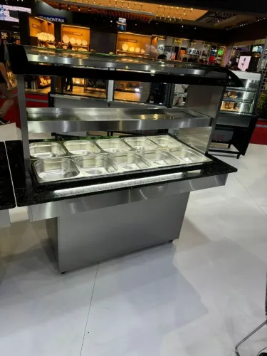 Buffet conjugado 12 cubas quentes e 6 frios Polar
