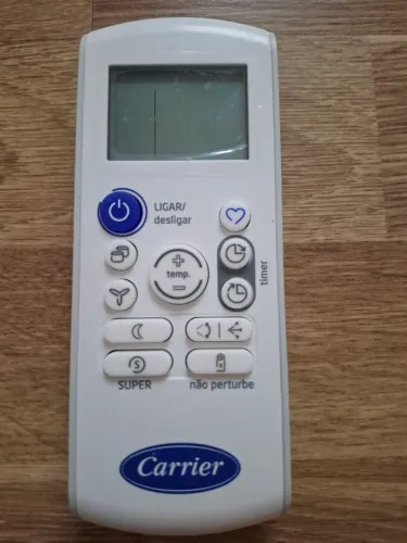 Controle Remoto Ar Condicionado Carrier