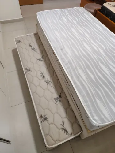 Cama box solteiro com auxiliar 